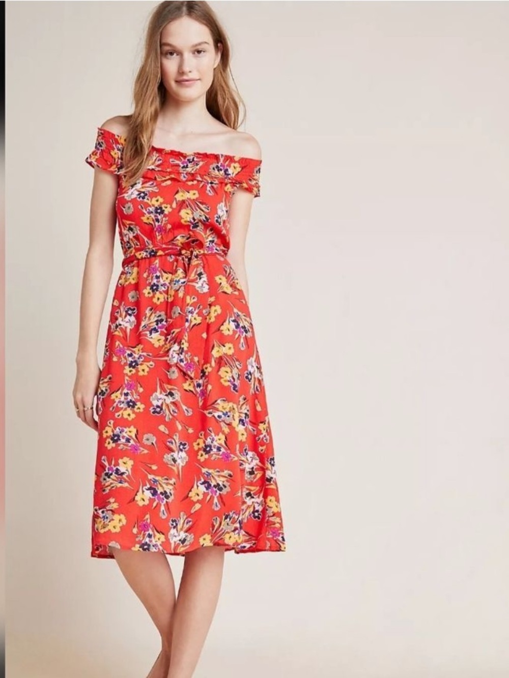Anthropologie 47 of 52 Conversations Midi Dress Size 2